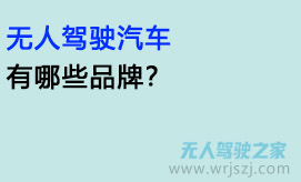请问无人驾驶车有哪些品牌?